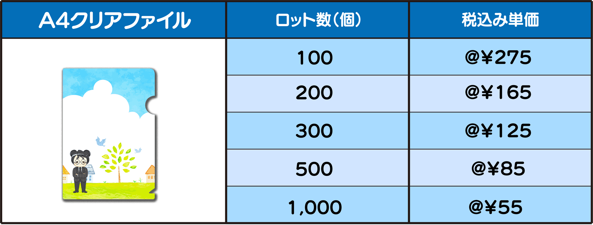 クリアファイル